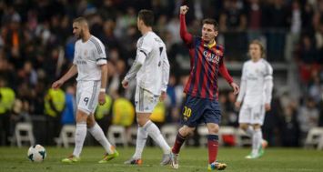 AFP/AFP - L'attaquant du FC Barcelone Lionel Messi lors du clasico contre le Real, le 23 mars 2014 à Bernabeu.