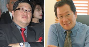 Les frères Ah Teck (ici Carl et Tommy) détiennent 75% de la compagnie Lottotech, à travers l’entreprise de construction Gamma Civic Ltd.