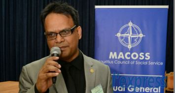 Geerish Bucktowonsing a été réélu président du MACOSS ce mardi 30 septembre. © Yance Tan Yan