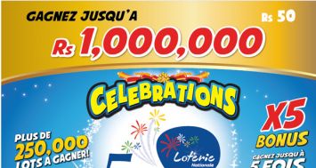 La nouvelle carte à gratter de Lottotech, baptisée «Célébration», permet de gagner jusqu’à Rs 1 million.