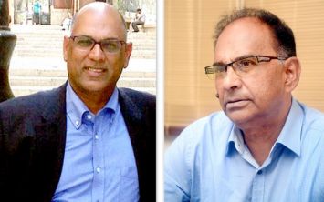 Iqbal Mallam-Hasham (à g.) et Alan Ganoo reviennent, dans une interview accordée à l’express, sur la défaite de l’alliance rouge-mauve aux dernières élections générales.