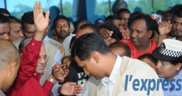 Navin Ramgoolam lors d’un congrès du PTr en 2008. Demain, il devrait annoncer sa démission en tant que leader du PTr. 