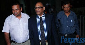 L’ancien ami de Navin Ramgoolam lors de sa comparution devant la Bail and Remand Court, ce samedi 9 mai.