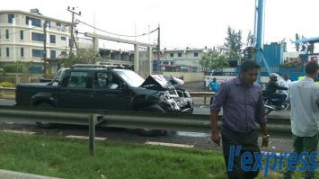Une collision a eu lieu entre une voiture, un 4x4 et une motocyclette, à Riche-Terre, le jeudi 18 juin.