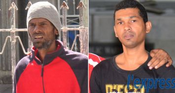 Un policier (à dr.) et son ami ont été arrêtés après que de la drogue a été trouvée sur eux. Ils ont comparu devant la Bail and Remand Court, le dimanche 19 juillet.