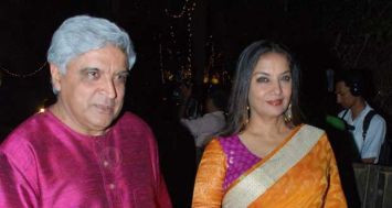 La star indienne et son mari, le compositeur Javed Akbar.
