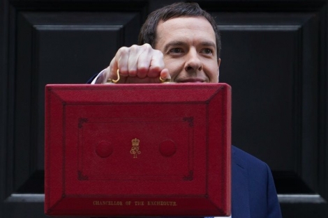 Le ministre britannique des Finances George Osborne, le 16 mars 2016 à Londres