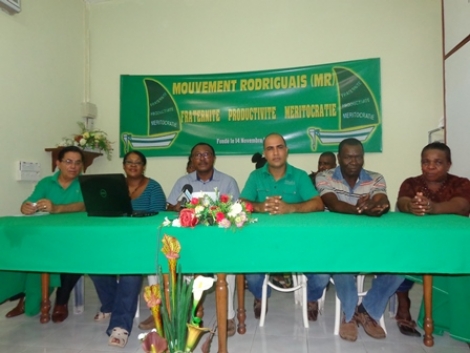 Les membres du Mouvement rodriguais ont animé un conférence de presse, mercredi 16 mars.