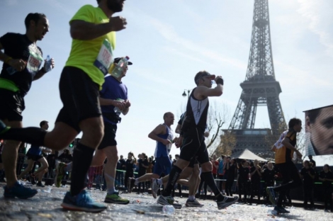 La 39 édition du marathon de Paris, le 12 avril 2015 