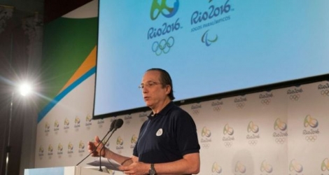 Le N.2 du comité organisateur Rio-2016, Leonardo Gryner en conférence de presse, le 3 août 2012 à Londres