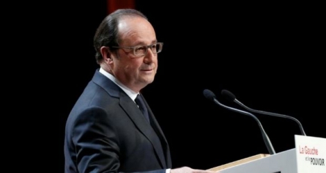 Le président François Hollande à Paris, le 3 mai 2016 