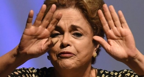 La présidente brésilienne Dilma Rousseff à Brasilia le 10 mai 2016