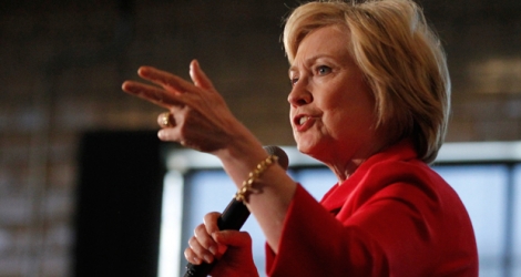 Hillary Clinton lors des primaires du Kentucky.