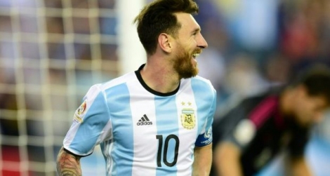 L'attaquant argentin Lionel Messi lors du quart de finale de la Copa America contre le Venezuela, le 18 juin 2016 à Foxborough (Massachusetts), aux Etats-Unis