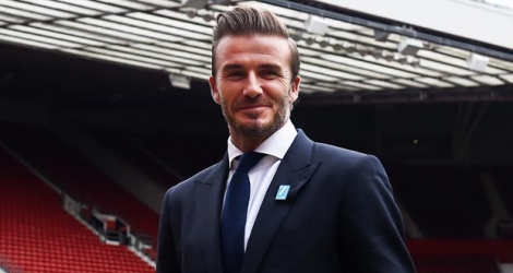 L'ancienne star du football britannique David Beckham.