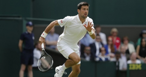 Novak Djokovic face au Britannique James Ward au premier tour du tournoi de Wimbledon.