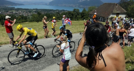Passage du Tour de France le 20 juillet 2013 dans les Alpes.