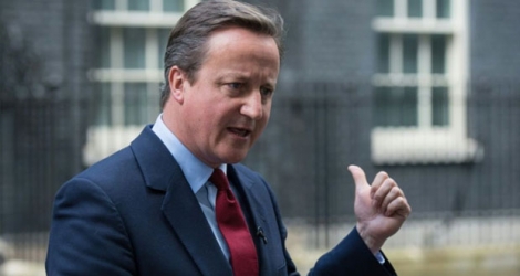 Le Premier ministre britannique démissionnaire David Cameron devant le 10 Downing Street, le 11 juillet 2016 à Londres.