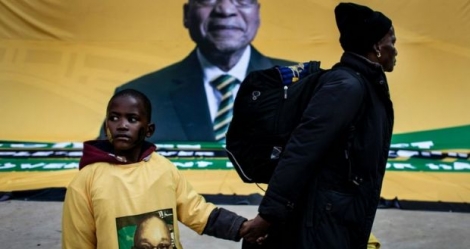 Des partisans de Jacob Zuma à Johannesburg, le 31 juillet 2016 