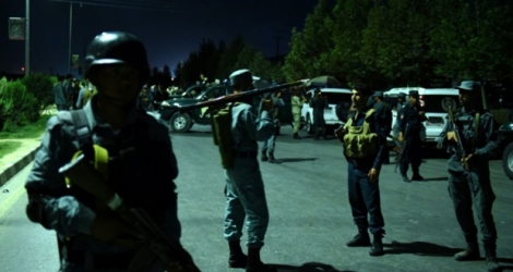 Des membres des forces de sécurité afghanes à Kaboul, le 24 août 2016.