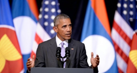 Le président américain Barack Obama, le 6 septembre 2016 à Vientiane au Laos