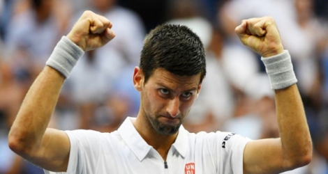 Novak Djokovic à l'issue de sa victoire sur Gaël Monfils en demi-finale de l'US Open, le 9 septembre 2016.
