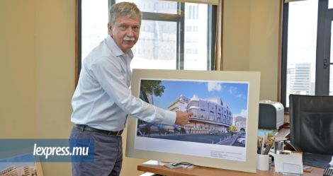 René Leclézio, Executive Director de Caudan Development Ltd, a dévoilé une impression d’artiste de la troisième phase du Caudan Waterfront.