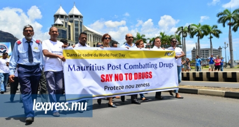 Les participants ont défilé dans les rues de Port-Louis ce lundi 10 octobre, à l’occasion du World Post Day.
