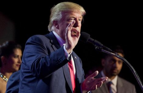 Donald Trump, à Edison dans le New Jersey DOMINICK REUTER  /  AFP