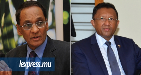 Le président malgache, Hery Rajaonarimampianina, et le chef de la diplomatie mauricienne, Vishnu Lutchmeenaraidoo, ont eu un entretien en tête-tête ce lundi 17 août.