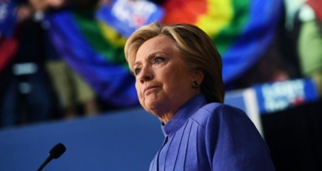 Hillary Clinton lors d'un meeting le 30 octobre 2016 à Wilton Manors en Floride.