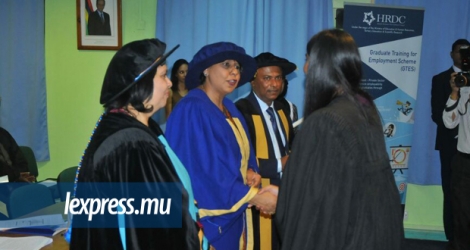 La ministre de l’Éducation a participé, ce mardi 8 novembre, à une cérémonie de remise de diplôme à l’UTM.