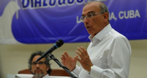 Le chef de l'équipe de négociation du gouvernement colombien Humberto de la Calle, le 24 août 2016 à La Havane.