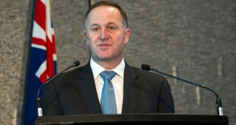 Le désormais ex-premier ministre John Key, le 2 septembre 2016 à Auckland.