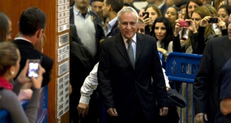 L'ex-président israélien Moshé Katzav à Tel Aviv.