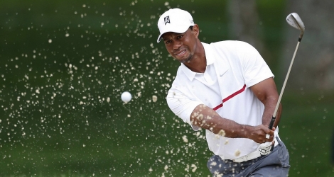 L'ancien N.1 mondial Tiger Woods a souffert jeudi sur le parcours de Torrey Pines.