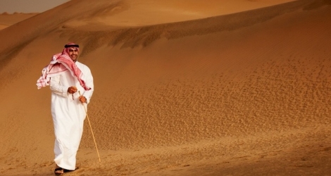 Dans le désert du sud du Koweït.
