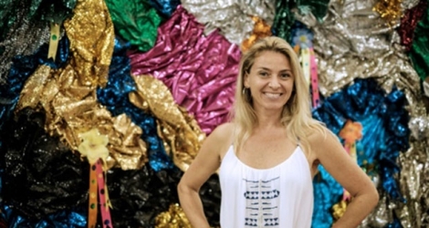 Anne Cécillon, une française établie à Rio, devenue créatrice de costume de carnaval.