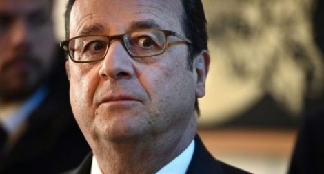 Le président français François Hollande le 16 février 2017 à Rennes