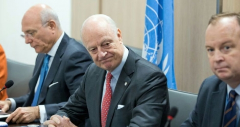 L'émissaire spécial de l'ONU en Syrie Staffan de Mistura le 24 février 2017 à Genève.