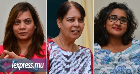 Roukaya Kasenally, Sheila Bunwaree et Manisha Dookhony sont membres de la Mauritius Renewal Society, dont le lancement est prévu le 3 mars.