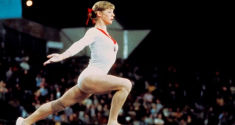 La gymnaste soviétique Olga Korbut.