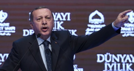 Le président turc Recep Tayyip Erdoganà Istanbul .