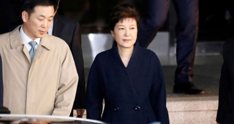 L'ex-présidente sud-coréenne Park Geun-Hye le 22 mars 2017 à Séoul