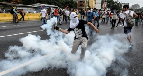 Manifestation à Caracas, le 20 avril 2017.
