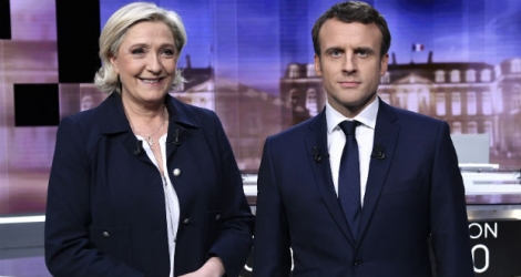 Les deux candidats à la présidence française.