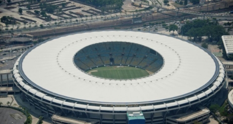Vue aérienne du stade de Maracana, à Rio de Janeiro, le 3 février 2016 .