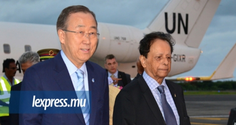 La visite d’État du Secrétaire général de l’ONU, Ban Ki-Moon, à Maurice en 2016 a coûté Rs 1,7 million.