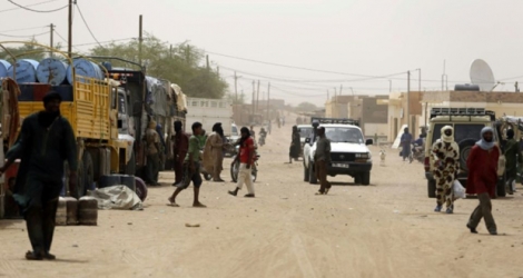 Une rue de la ville malienne de Kidal, le 27 juillet 2013 .