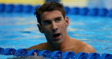 Le nageur américain Michael Phelps, le 1er juillet 2016 à Omaha dans le Nebraska